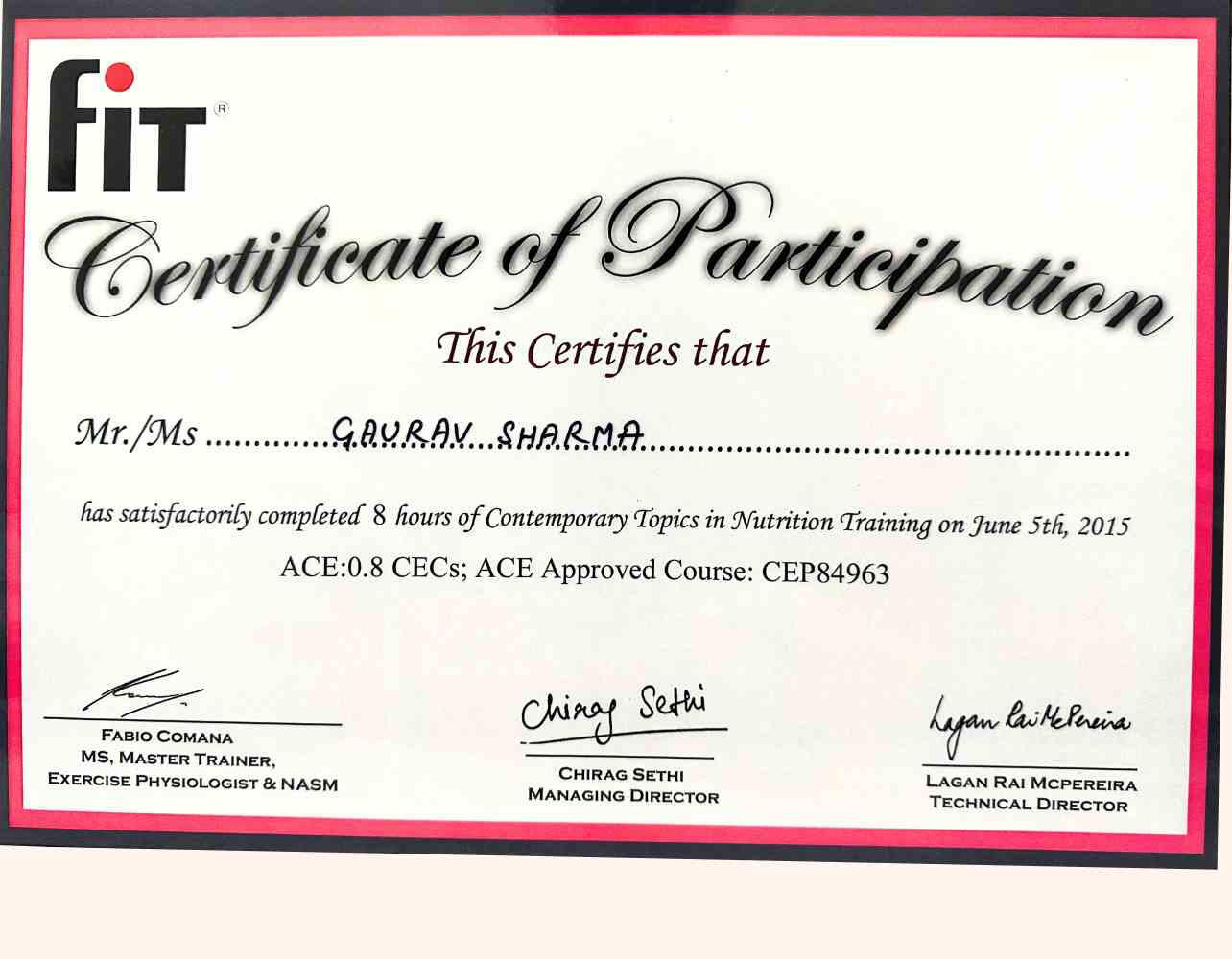 Certificate 3